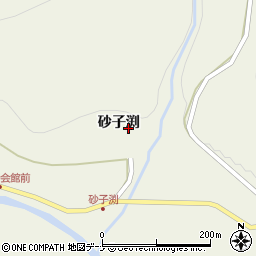 秋田県秋田市河辺三内砂子渕169周辺の地図