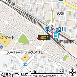 秋田県秋田市泉菅野2丁目8周辺の地図