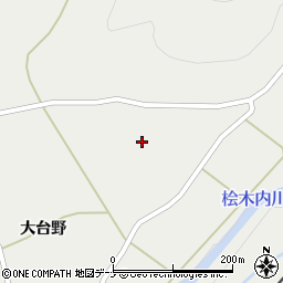 秋田県仙北市西木町桧木内大森周辺の地図