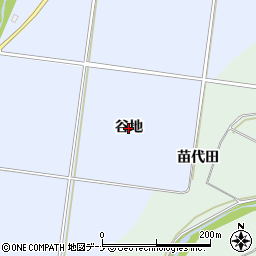秋田県秋田市太平八田（谷地）周辺の地図