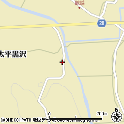 秋田県秋田市太平黒沢大屋木周辺の地図