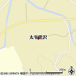 秋田県秋田市太平黒沢周辺の地図