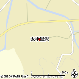 秋田県秋田市太平黒沢周辺の地図