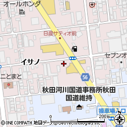 日産サティオ秋田中古車センター周辺の地図