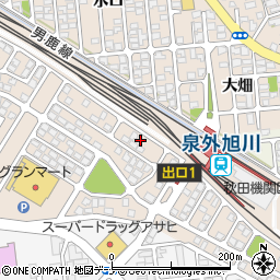 秋田県秋田市泉菅野2丁目6周辺の地図