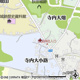 秋田県秋田市寺内大小路4周辺の地図