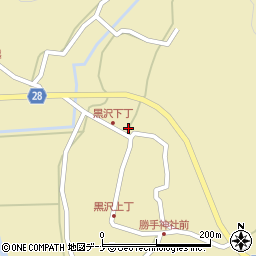 秋田県秋田市太平黒沢砂子沢1-2周辺の地図