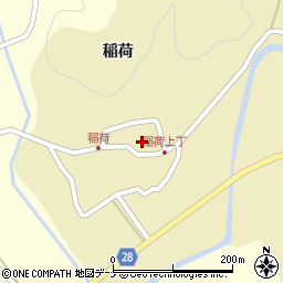 秋田県秋田市太平黒沢稲荷61周辺の地図