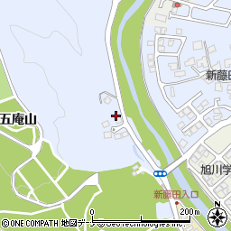 秋田魁新報旭川販売所周辺の地図