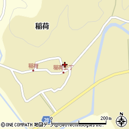 秋田県秋田市太平黒沢稲荷19周辺の地図