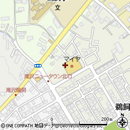 株式会社いんべクリーニング　マイヤ滝沢店周辺の地図