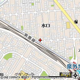 秋田県秋田市外旭川水口132-11周辺の地図