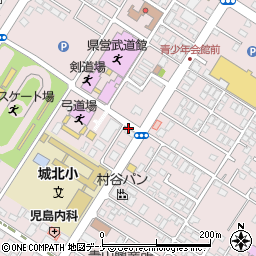 毎日新聞　盛岡青山町専売所周辺の地図