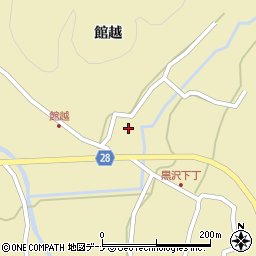 秋田県秋田市太平黒沢館越61周辺の地図