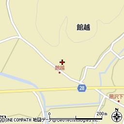 秋田県秋田市太平黒沢館越77周辺の地図