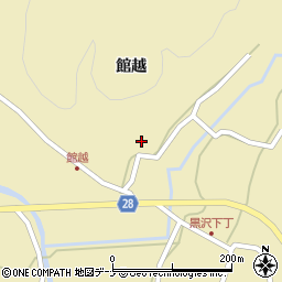 秋田県秋田市太平黒沢館越64周辺の地図