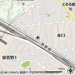 秋田県秋田市外旭川水口87-8周辺の地図