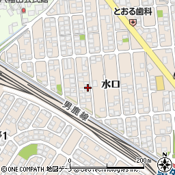 秋田県秋田市外旭川水口94周辺の地図