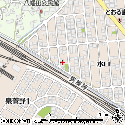 秋田県秋田市外旭川水口87周辺の地図