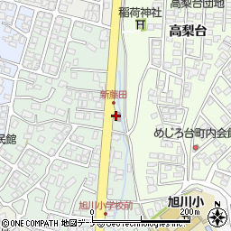 秋田新藤田郵便局周辺の地図