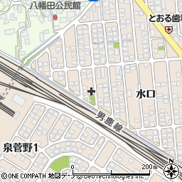 秋田県秋田市外旭川水口87-9周辺の地図