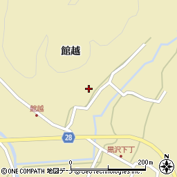 秋田県秋田市太平黒沢館越50周辺の地図