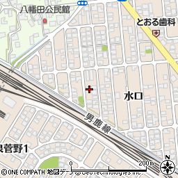秋田県秋田市外旭川水口48-3周辺の地図