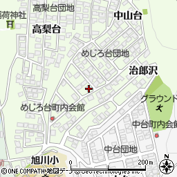 秋田県秋田市新藤田中山台54-19周辺の地図