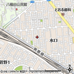 秋田県秋田市外旭川水口47-4周辺の地図