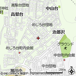 秋田県秋田市新藤田中山台54-16周辺の地図