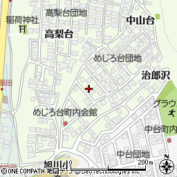 秋田県秋田市新藤田中山台54-25周辺の地図