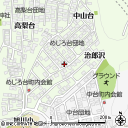 秋田県秋田市新藤田中山台54-12周辺の地図
