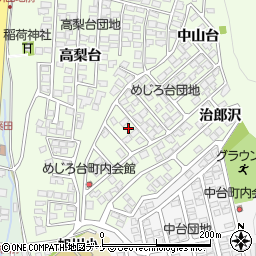 秋田県秋田市新藤田中山台54-33周辺の地図