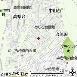 秋田県秋田市新藤田中山台54-30周辺の地図