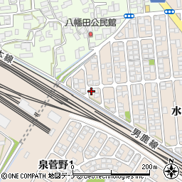 秋田県秋田市外旭川水口54周辺の地図