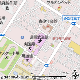 岩手県営武道館周辺の地図