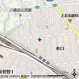 秋田県秋田市外旭川水口48周辺の地図