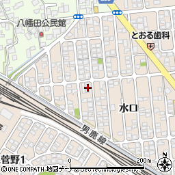 秋田県秋田市外旭川水口48-1周辺の地図