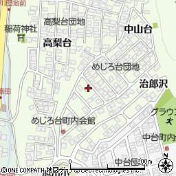 秋田県秋田市新藤田中山台54-21周辺の地図