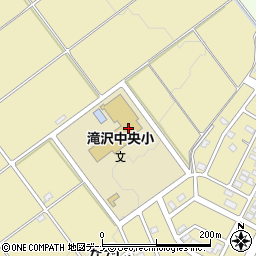 滝沢市立滝沢中央小学校周辺の地図