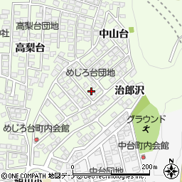 秋田県秋田市新藤田中山台54-35周辺の地図