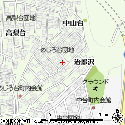 秋田県秋田市新藤田中山台54-6周辺の地図