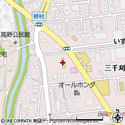 ホンダオートテラス秋田周辺の地図