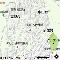 秋田県秋田市新藤田中山台54-14周辺の地図