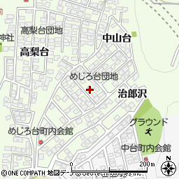 秋田県秋田市新藤田中山台54-8周辺の地図