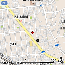 秋田県秋田市外旭川水口34周辺の地図