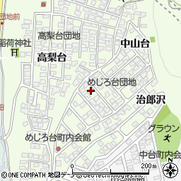 秋田県秋田市新藤田中山台54-15周辺の地図