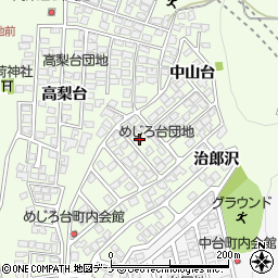秋田県秋田市新藤田中山台54-10周辺の地図