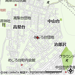 秋田県秋田市新藤田中山台54-11周辺の地図