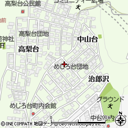 秋田県秋田市新藤田中山台54-2周辺の地図